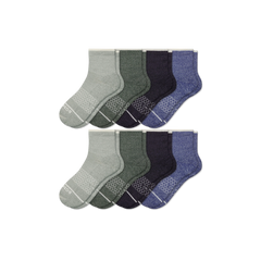 Men's Merino Wool Blend Quarter Sock 8-Pack