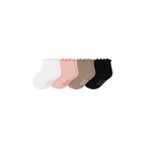 Baby Ruffle Rib Calf Sock 4-Pack (0-6 Months)