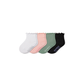 Toddler Ruffle Rib Calf Sock 4-Pack