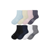 Women's Modern Rib Quarter Sock 8-Pack