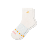 Women's Beach Day Embroidered Quarter Socks