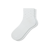 Women’s Rhinestone Rib Quarter Socks