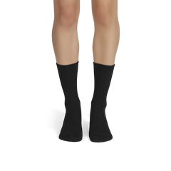 Women's Merino Cashmere Blend Fine Rib Calf Socks