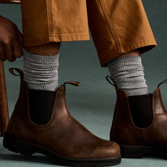 Men's Merino Wool Blend Modern Rib Calf Socks