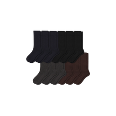 Men's Dress Calf Sock 12-Pack
