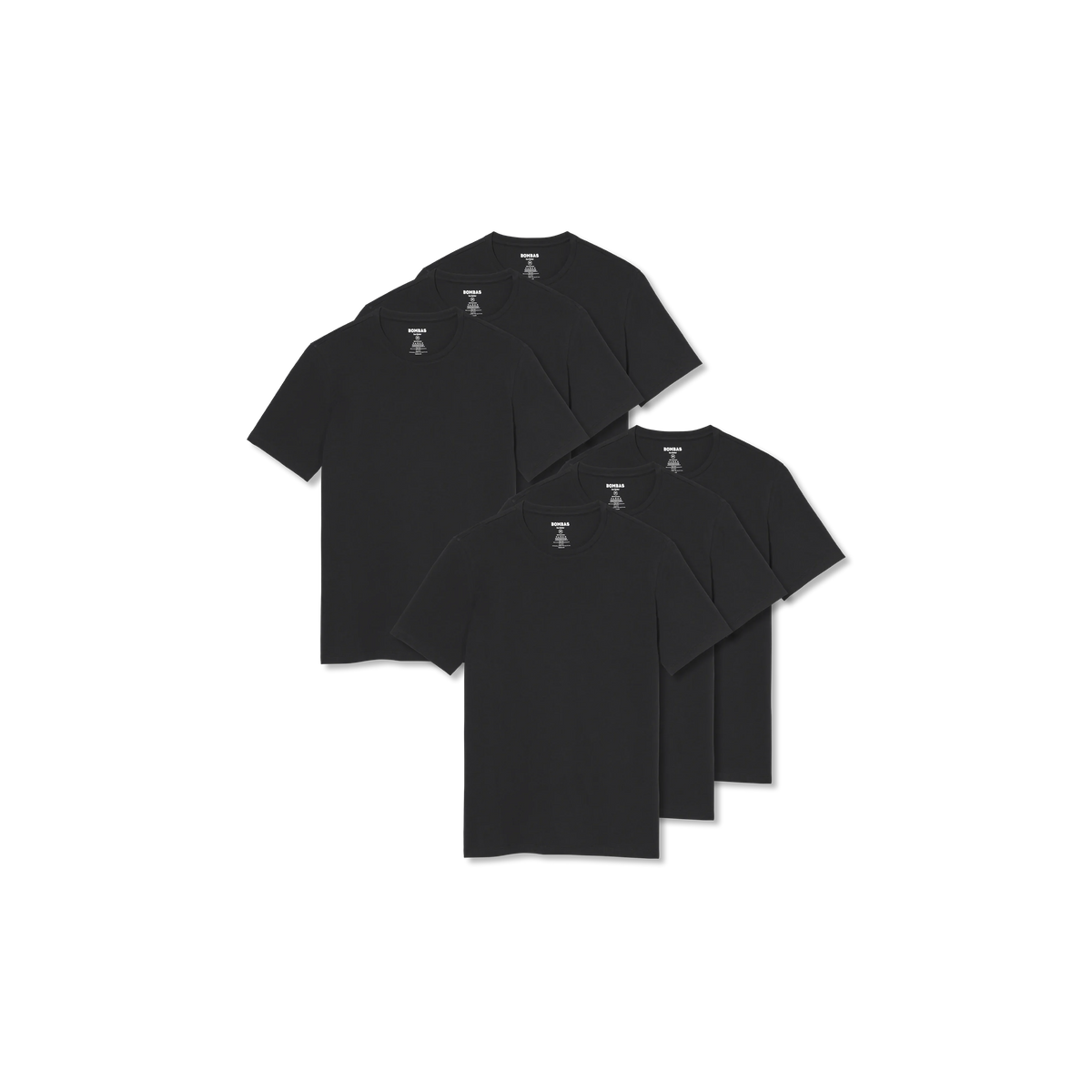 Men's Pima Cotton Slim Crew Neck T-Shirt 6-Pack