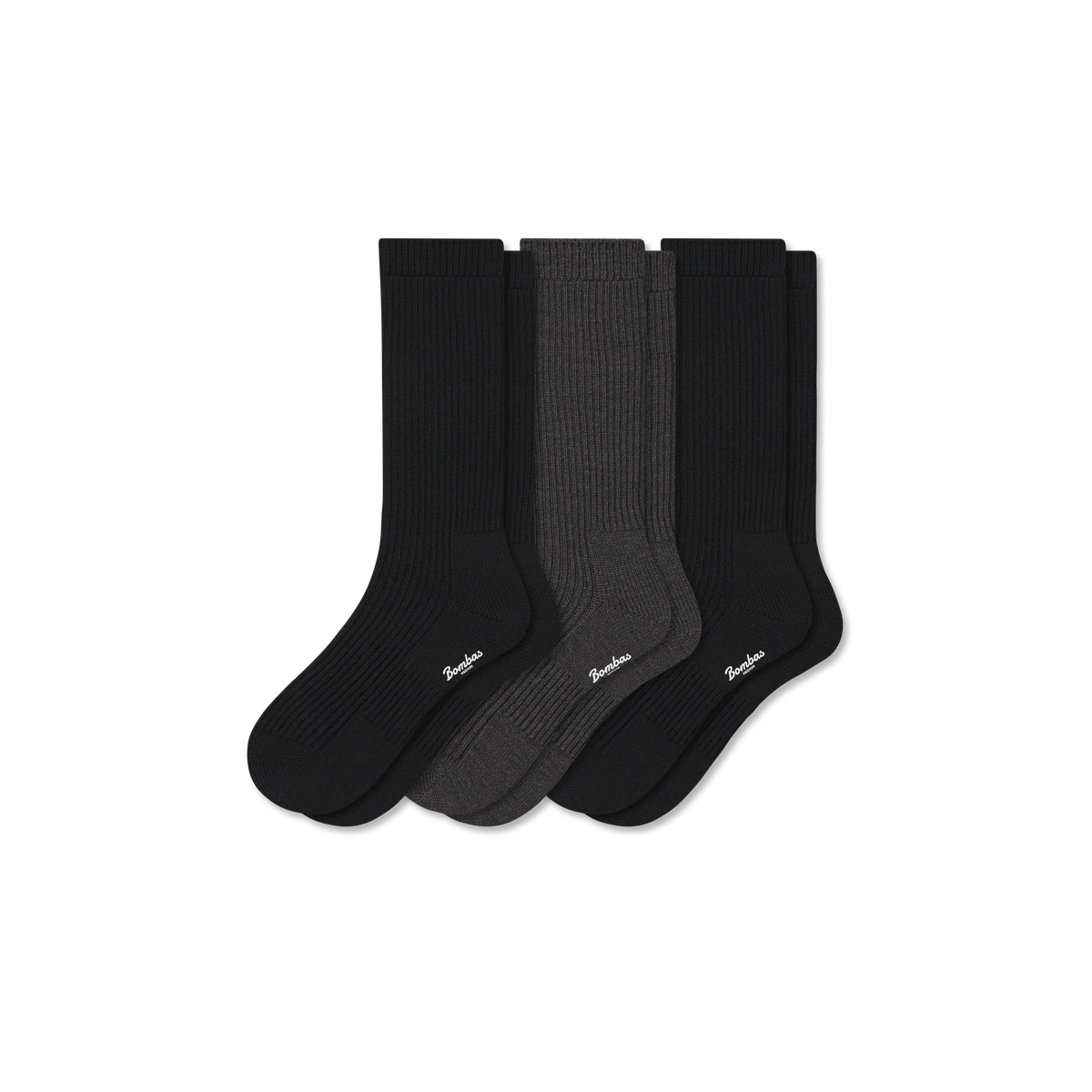 Women's Merino Cashmere Blend Fine Rib Calf Sock 3-Pack