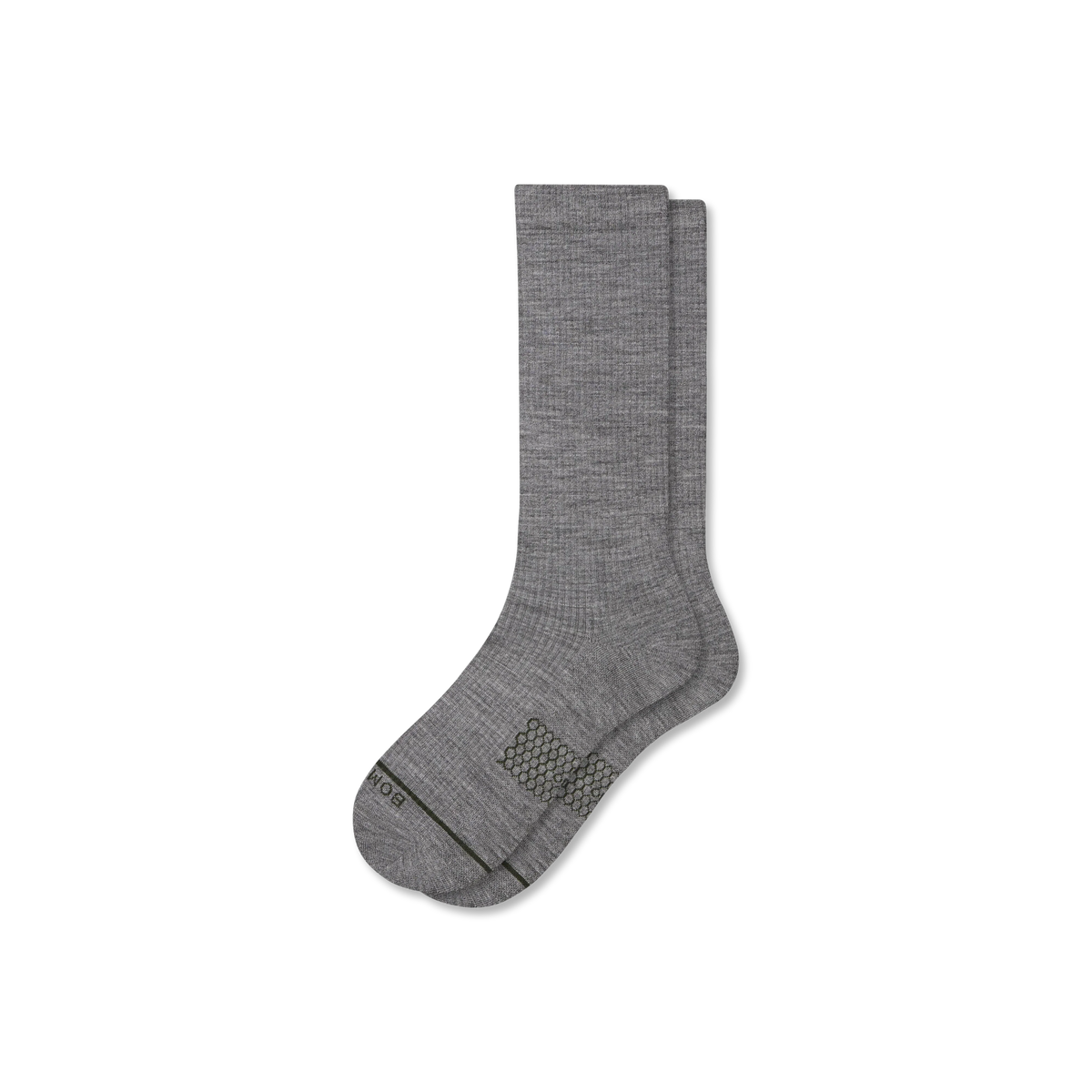 Women's Merino Wool Blend Modern Rib Calf Socks