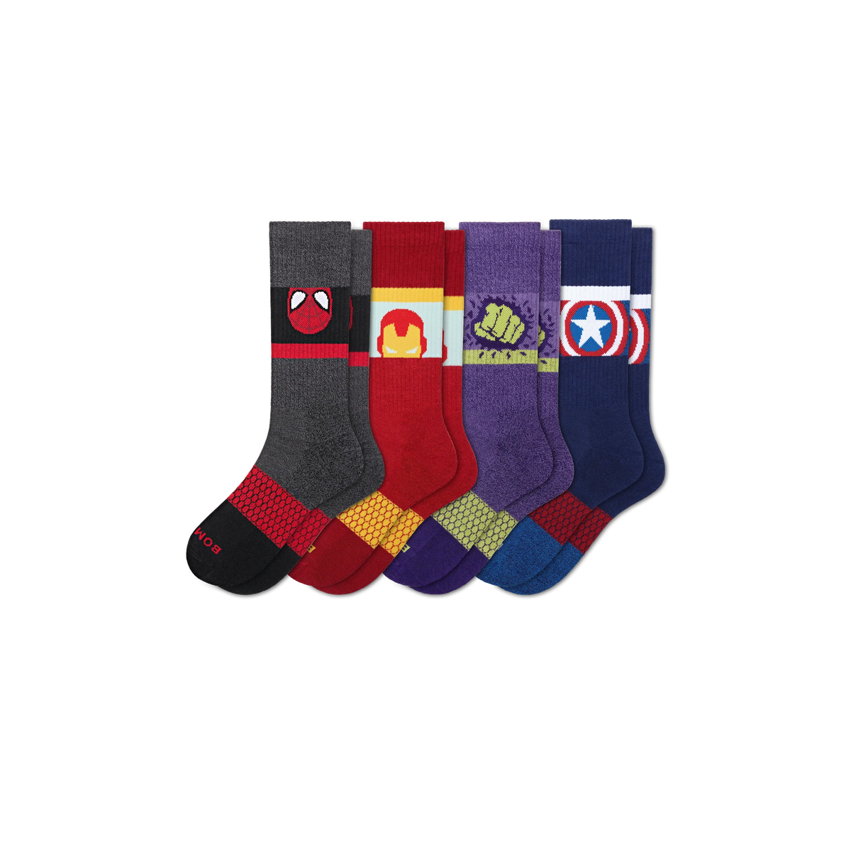 Marvel | Bombas Adult Calf Sock 4-Pack