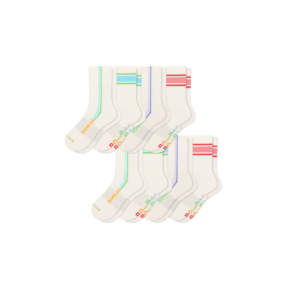 Pride Half Calf Sock 8-Pack