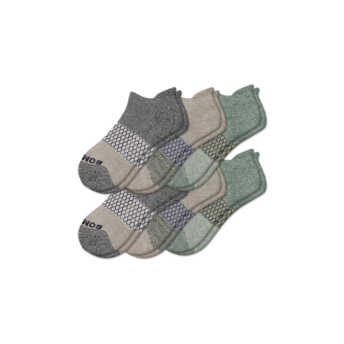 Men’s Tri-Block Ankle Sock 6-pack