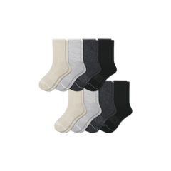 Men's Merino Wool Blend Half Calf Sock 8-Pack
