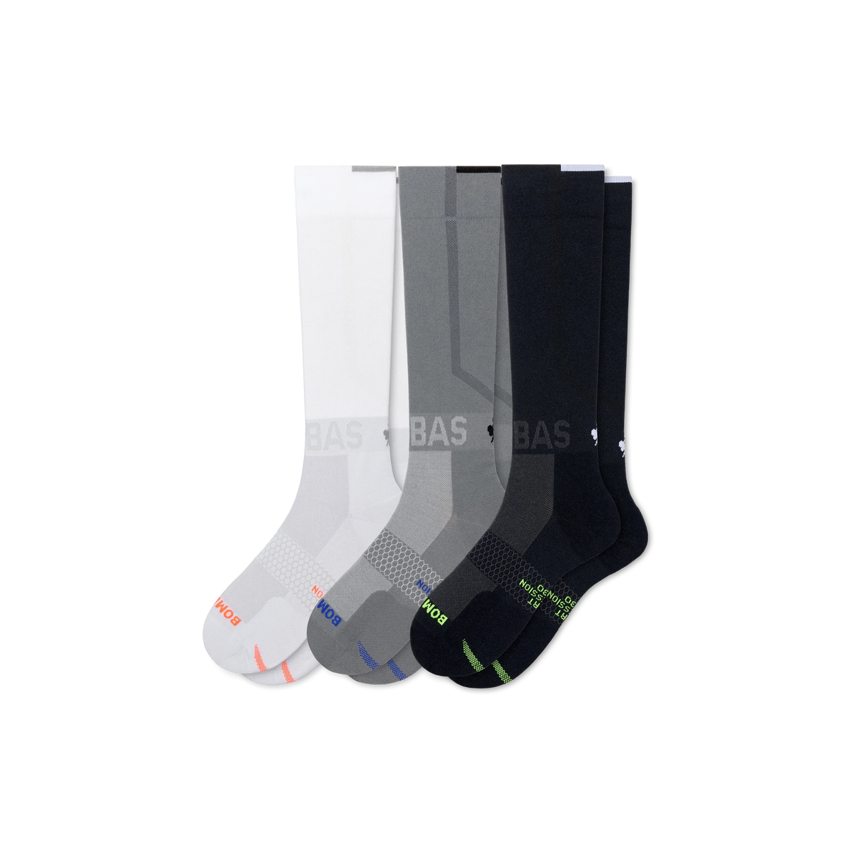 Women's Sport Compression Knee High Sock 3-Pack (20-30mmHg)