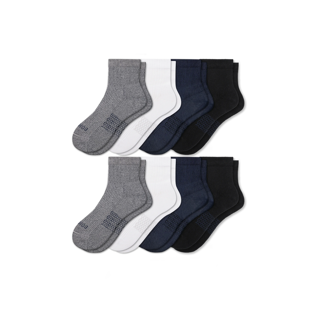 Women's Modern Rib Quarter Sock 8-Pack