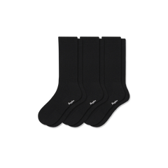 Women's Merino Cashmere Blend Fine Rib Calf Sock 3-Pack
