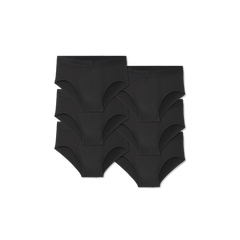Men's Cotton Modal Blend Flyless Brief 6-Pack